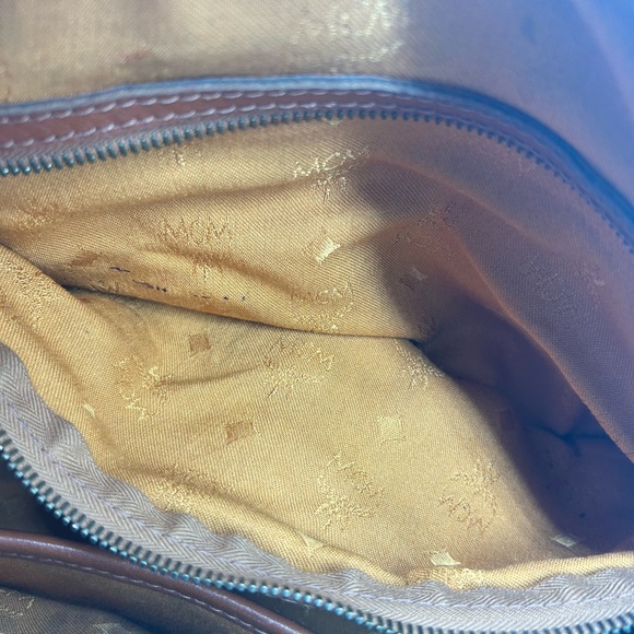 MCM VISETOS Boston bag cognac colored leather - Picture 5 of 9